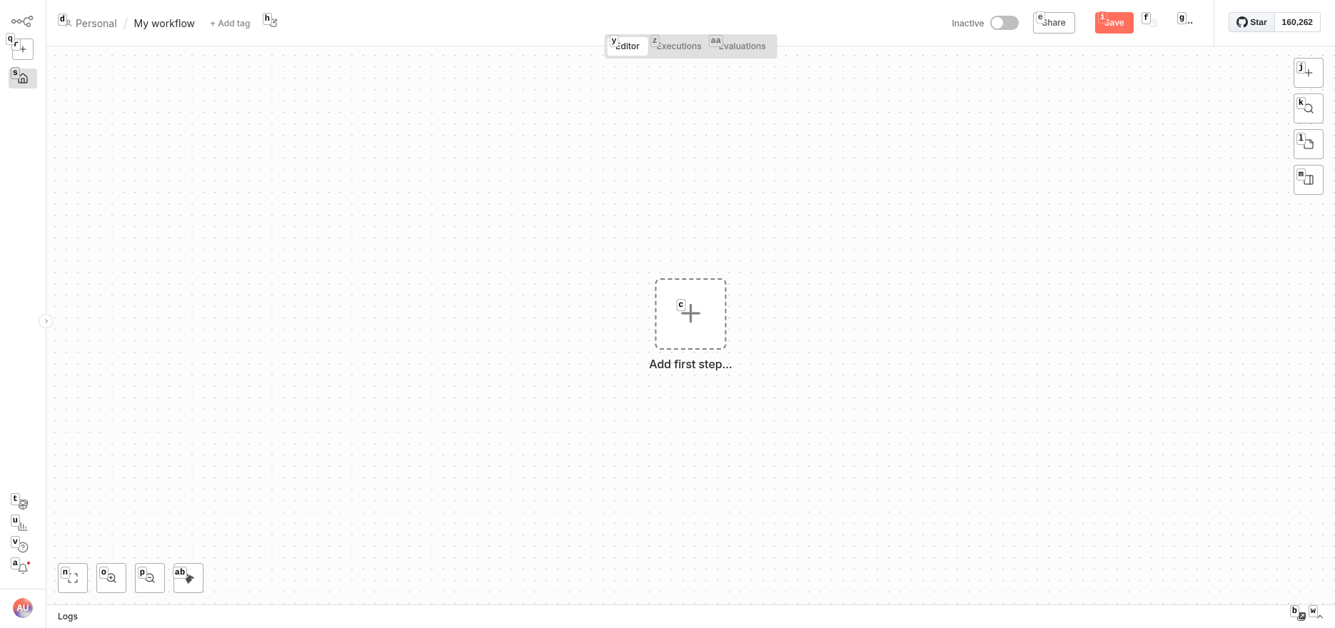 n8n workflow editor